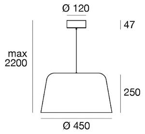 Linea Light Lampa wisząca Delfi_P, możliwość ściemniania, biały / opal, salon / jadalnia, aluminium, nowoczesny