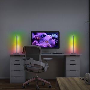 OSRAM SMART+ Lampa stołowa WiFi CORNER MAGIC, srebrna, 43 cm RGB MAGIC, chromowy / srebrny, salon / jadalnia, aluminium, nowoczesny