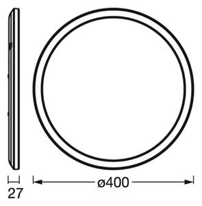 OSRAM SMART+ Inteligentna lampa sufitowa WiFi ORBIS ULTRA SLIM, biały / opal, salon / jadalnia, tworzywo sztuczne, nowoczesny