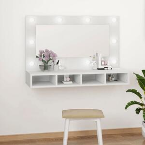 Biała toaletka z lustrem na biurko - Arvola 3X