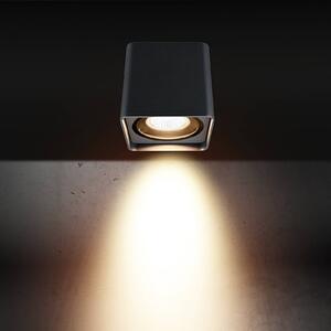LCD Lampa sufitowa zewnętrzna 5055, grafitowa, 10 cm, metalowa, IP54, GU10 możliwość ściemniania, czarny, aluminium, nowoczesny