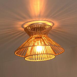 Lucide Lampa sufitowa Tasman, możliwość ściemniania, kremowy / amber, salon / jadalnia, papier / lunolit / lunopal, skandynawski