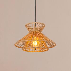 Lucide Lampa wisząca Tasman, możliwość ściemniania, kremowy / amber, salon / jadalnia, papier / lunolit / lunopal, skandynawski
