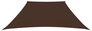 Trapezowy żagiel ogrodowy, tkanina Oxford, 2/4x3 m, brązowy