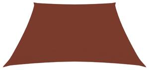 Trapezowy żagiel ogrodowy, tkanina Oxford, 2/4x3 m, terakota
