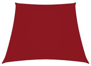 Trapezowy żagiel ogrodowy, tkanina Oxford, 3/5x4 m, czerwony