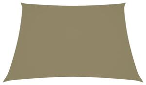 Trapezowy żagiel ogrodowy, tkanina Oxford, 3/5x4 m, beżowy