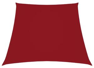 Trapezowy żagiel ogrodowy, tkanina Oxford, 2/4x3 m, czerwony