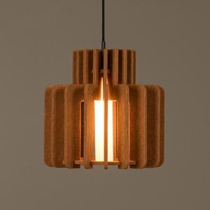 Lucide Lampa wisząca Rollo, możliwość ściemniania, terracotta, salon / jadalnia, tkanina / materiał / jedwab