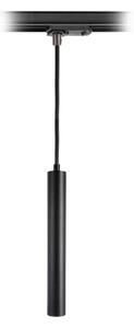 Deko-Light Lampa wisząca LED Slim, szyna 1-fazowa, czarna, aluminium, 5 W, 2700 K Slim 1-Phasen, możliwość ściemniania, czarny, salon / jadalnia, aluminium, nowoczesny