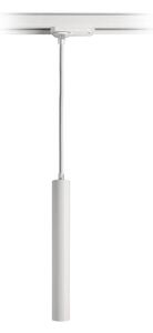 Deko-Light Lampa wisząca LED Slim, szyna 1-fazowa, biała, aluminium, 5 W, 2700 K Slim 1-Phasen, możliwość ściemniania, biały / opal, salon / jadalnia, aluminium, nowoczesny