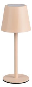 Kremowa lampa stołowa LED z metalowym kloszem (wysokość 21 cm) Diaz – Reality