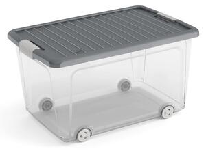 Plastikowy pojemnik z pokrywką 56,5x39x31,5 cm W box L – KIS