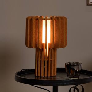 Lucide Lampa stołowa Rollo, terracotta, salon / jadalnia, tkanina / materiał / jedwab