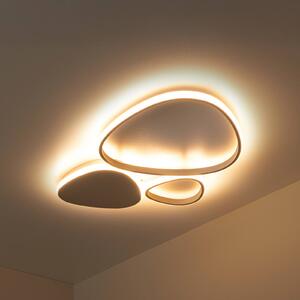 Lucide Lampa sufitowa LED Samling, możliwość ściemniania, kremowy / amber, salon / jadalnia, metal, nowoczesny