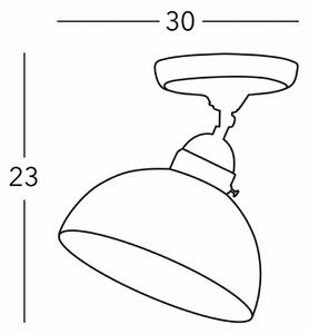 Austrolux Lampa sufitowa Nonna, możliwość ściemniania, biały / opal, salon / jadalnia, szkło, dworkowy / rustykalny