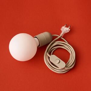 HAY Lampa stołowa COMMON, aluminiowy / szary / cynkowy, salon / jadalnia, tworzywo sztuczne