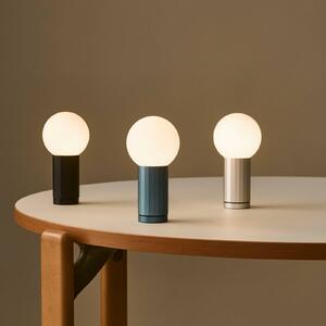 HAY Lampa stołowa TURN ON, możliwość ściemniania, czarny, salon / jadalnia, szkło, nowoczesny