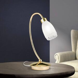 ORION Lampa stołowa CARLA, mosiężny / złoty, salon / jadalnia, metal, antyczny