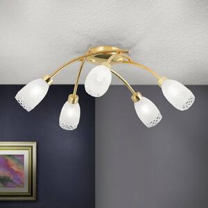 ORION Lampa sufitowa CARLA, możliwość ściemniania, mosiężny / złoty, salon / jadalnia, metal, antyczny