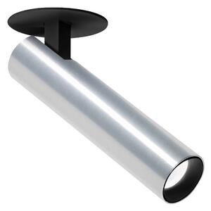 Wever & Ducré Lighting WEVER DUCRÉ Spot LED Match 1.0 Półwpuszczany aluminiowy 2700 K, aluminiowy / szary / cynkowy, salon / jadalnia, aluminium, nowoczesny