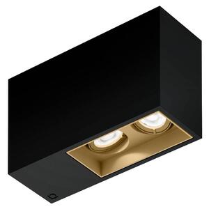 Wever & Ducré Lighting Oprawa sufitowa wpuszczana Plano petit 2.0, możliwość ściemniania, czarny, przedpokój, aluminium, nowoczesny