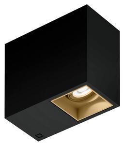 Wever & Ducré Lighting Oprawa sufitowa wpuszczana Plano petit 1.0, możliwość ściemniania, czarny, przedpokój, aluminium, nowoczesny