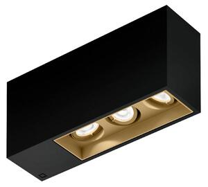 Wever & Ducré Lighting Oprawa sufitowa wpuszczana Plano petit 3.0, możliwość ściemniania, czarny, przedpokój, aluminium, nowoczesny