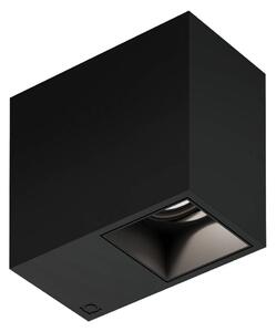 Wever & Ducré Lighting Oprawa sufitowa wpuszczana Plano 1.0, możliwość ściemniania, czarny, salon / jadalnia, aluminium, nowoczesny
