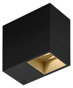 Wever & Ducré Lighting Oprawa sufitowa wpuszczana Plano 1.0, możliwość ściemniania, czarny, salon / jadalnia, aluminium, nowoczesny