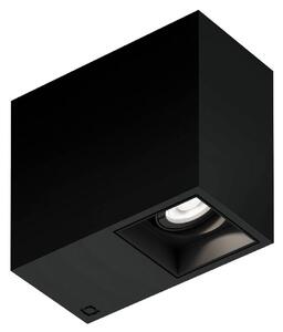 Wever & Ducré Lighting Oprawa sufitowa wpuszczana Plano petit 1.0, możliwość ściemniania, czarny, przedpokój, aluminium, nowoczesny