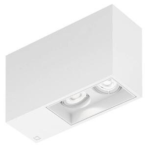 Wever & Ducré Lighting Oprawa sufitowa wpuszczana Plano petit 2.0, możliwość ściemniania, biały / opal, przedpokój, aluminium, nowoczesny