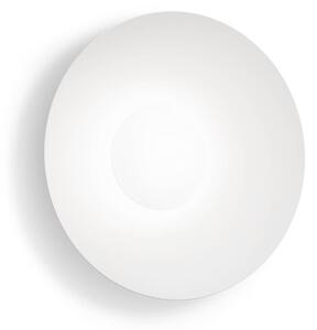 Wever & Ducré Lighting Kinkiet Clea 1.0, możliwość ściemniania, biały / opal, salon / jadalnia, aluminium