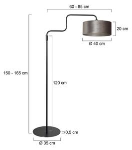 Steinhauer Lampa stojąca Bloeba, czarny, salon / jadalnia, metal, nowoczesny
