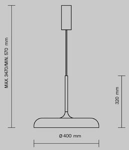 Maytoni Lampa wisząca Gerhard, aluminiowy / szary / cynkowy, salon / jadalnia, metal, nowoczesny