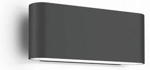 Wever & Ducré Lighting Kinkiet zewnętrzny Kiosk 1.0, możliwość ściemniania, czarny, aluminium
