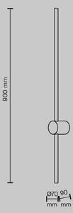 Maytoni Kinkiet LED Light Stick, czarny, salon / jadalnia, aluminium, nowoczesny