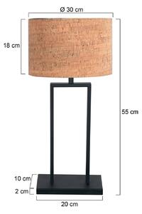 Steinhauer Lampa stołowa Stang, czarny, salon / jadalnia, metal, nowoczesny