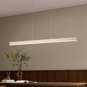 FISCHER & HONSEL Lampa wisząca Silvano, możliwość ściemniania, kremowy / amber, salon / jadalnia, metal, nowoczesny