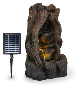 Blumfeldt Magic Tree, fontanna solarna, 2,8 W, poliresin, 5 godzin, bateria, oświetlenie LED, imitacja drewna