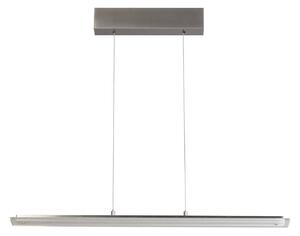 FISCHER & HONSEL Lampa wisząca Torvi, możliwość ściemniania, aluminiowy / szary / cynkowy, salon / jadalnia, metal, nowoczesny