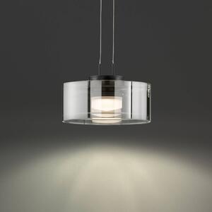 FISCHER & HONSEL Lampa wisząca LAVIN, możliwość ściemniania, czarny, salon / jadalnia, metal, nowoczesny