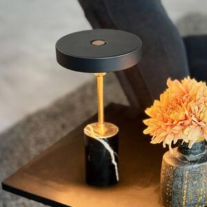 Dyberg Larsen Lampa stołowa LED Starlight, możliwość ściemniania, czarny, salon / jadalnia, metal, design