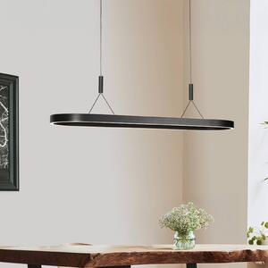 Steinhauer Lampa wisząca Mykty, możliwość ściemniania, czarny, salon / jadalnia, metal, nowoczesny
