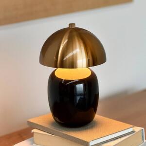 Dyberg Larsen Lampa stołowa Manhatten, możliwość ściemniania, czarny, salon / jadalnia, ceramika, skandynawski