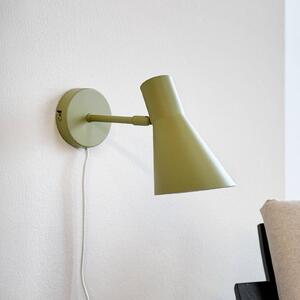 Dyberg Larsen Kinkiet DL12, zielony, salon / jadalnia, metal, skandynawski
