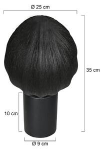 Mexlite Lampa stołowa Bloeba, czarny, salon / jadalnia, tkanina / materiał / jedwab