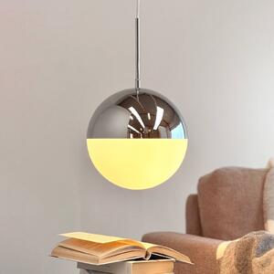 Dyberg Larsen Lampa wisząca Nova D25, możliwość ściemniania, chromowy / srebrny, salon / jadalnia, metal, skandynawski