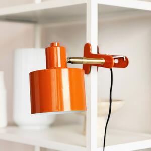 Dyberg Larsen Lampka z klipsem Ocean, żółty / pomarańczowy, sypialnia, metal, skandynawski