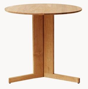 Okrągły stół do jadalni z drewna dębowego Trefoil, Ø 75 cm